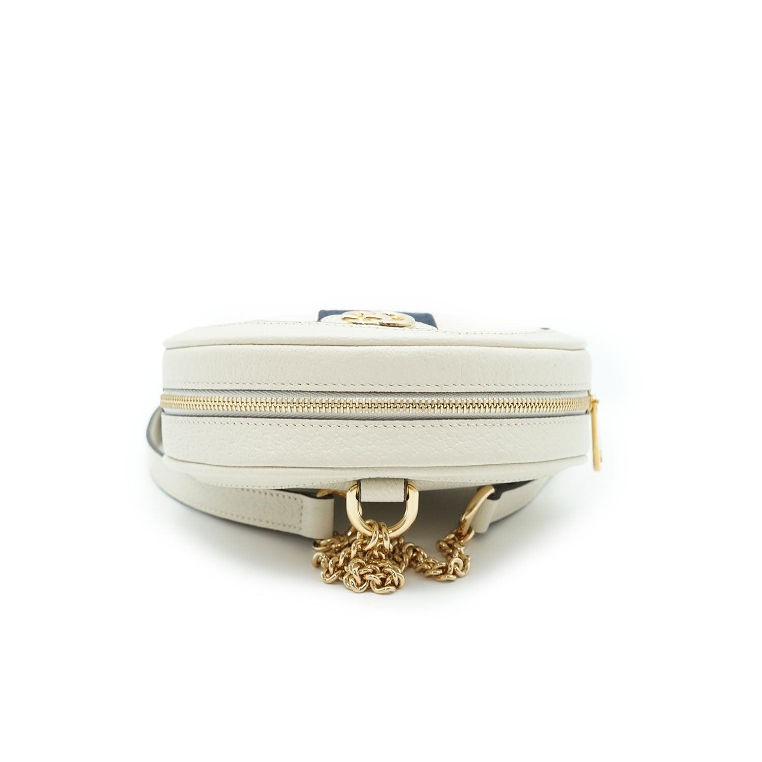 Ophidia GG White Mini Supreme Rounded Backpack