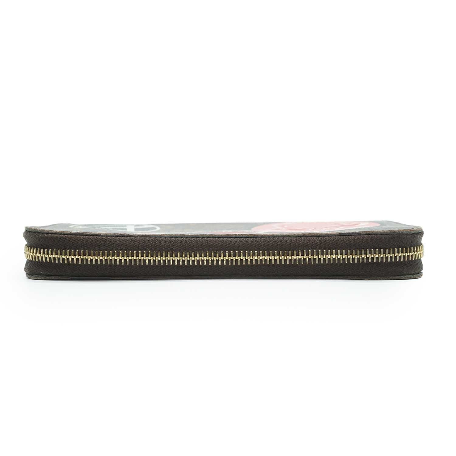 Monogram Sticker Zippy Long Wallet