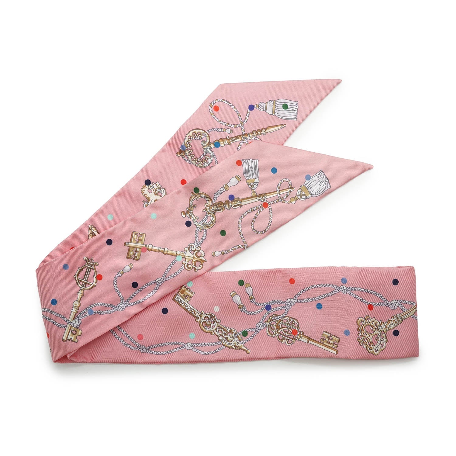 Les Cles a Pois Silk Twilly