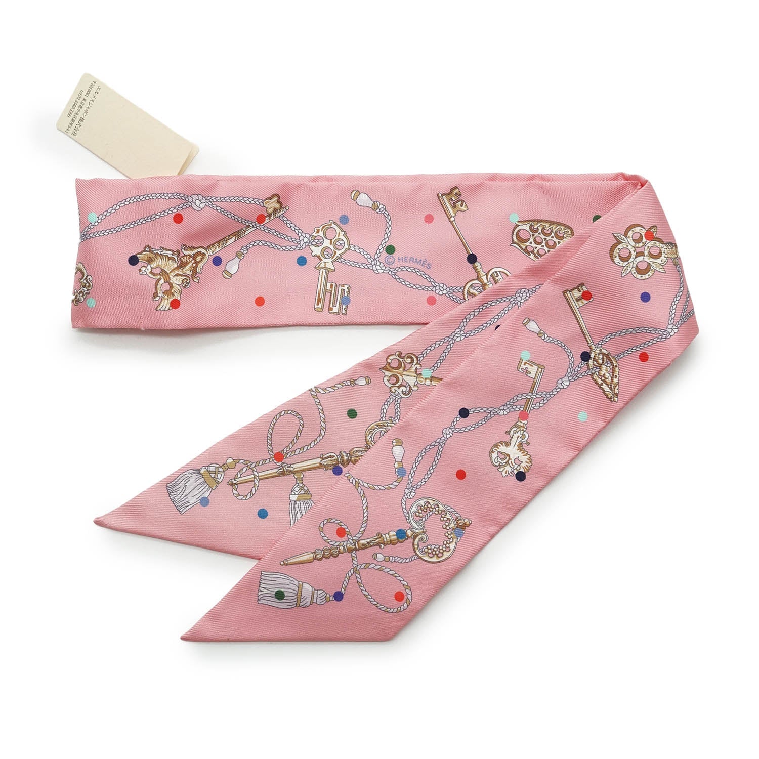 Les Cles a Pois Silk Twilly