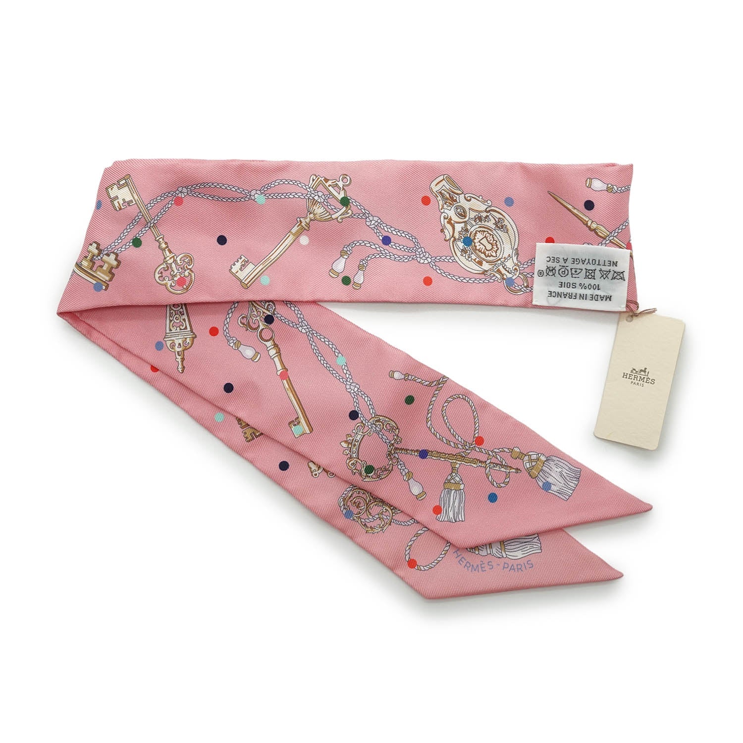Les Cles a Pois Silk Twilly