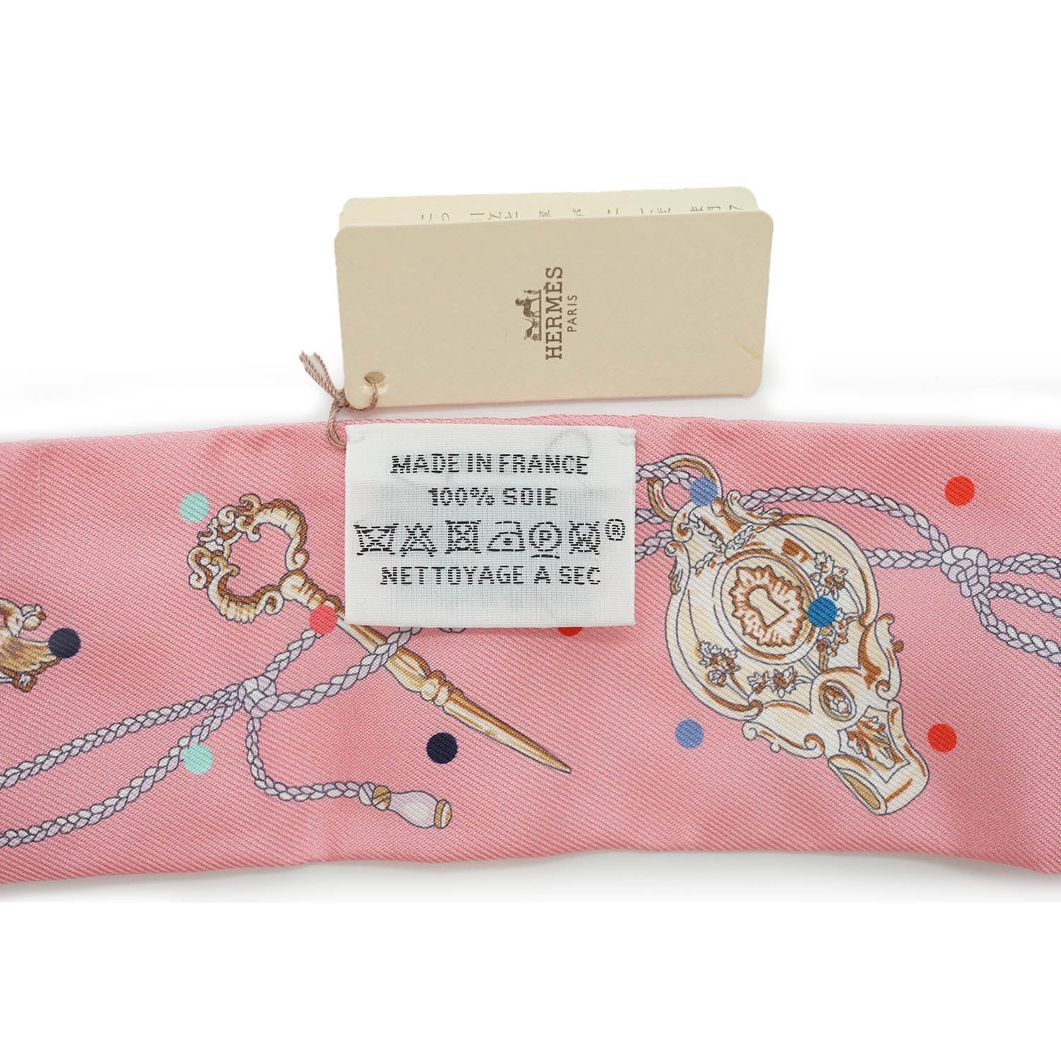 Les Cles a Pois Silk Twilly