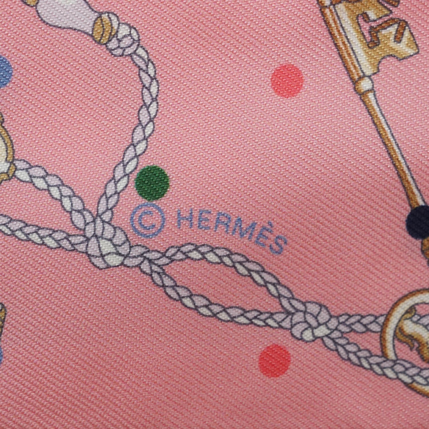 Les Cles a Pois Silk Twilly
