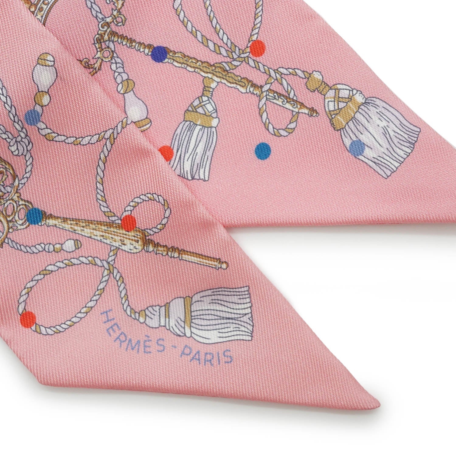 Les Cles a Pois Silk Twilly