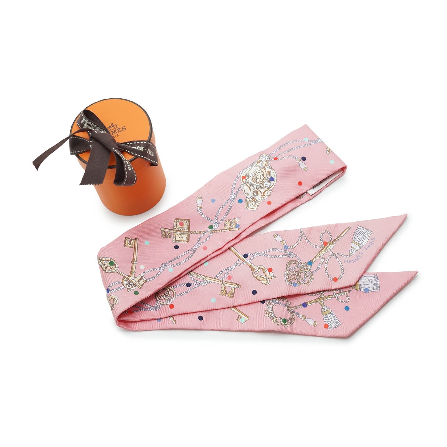 Les Cles a Pois Silk Twilly