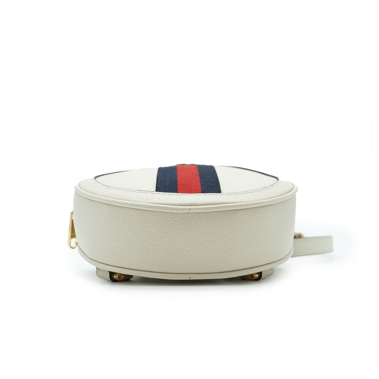 Ophidia GG White Mini Supreme Rounded Backpack